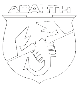 White logo of abarth